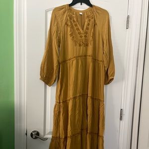 Vintage floral long sleeve dress